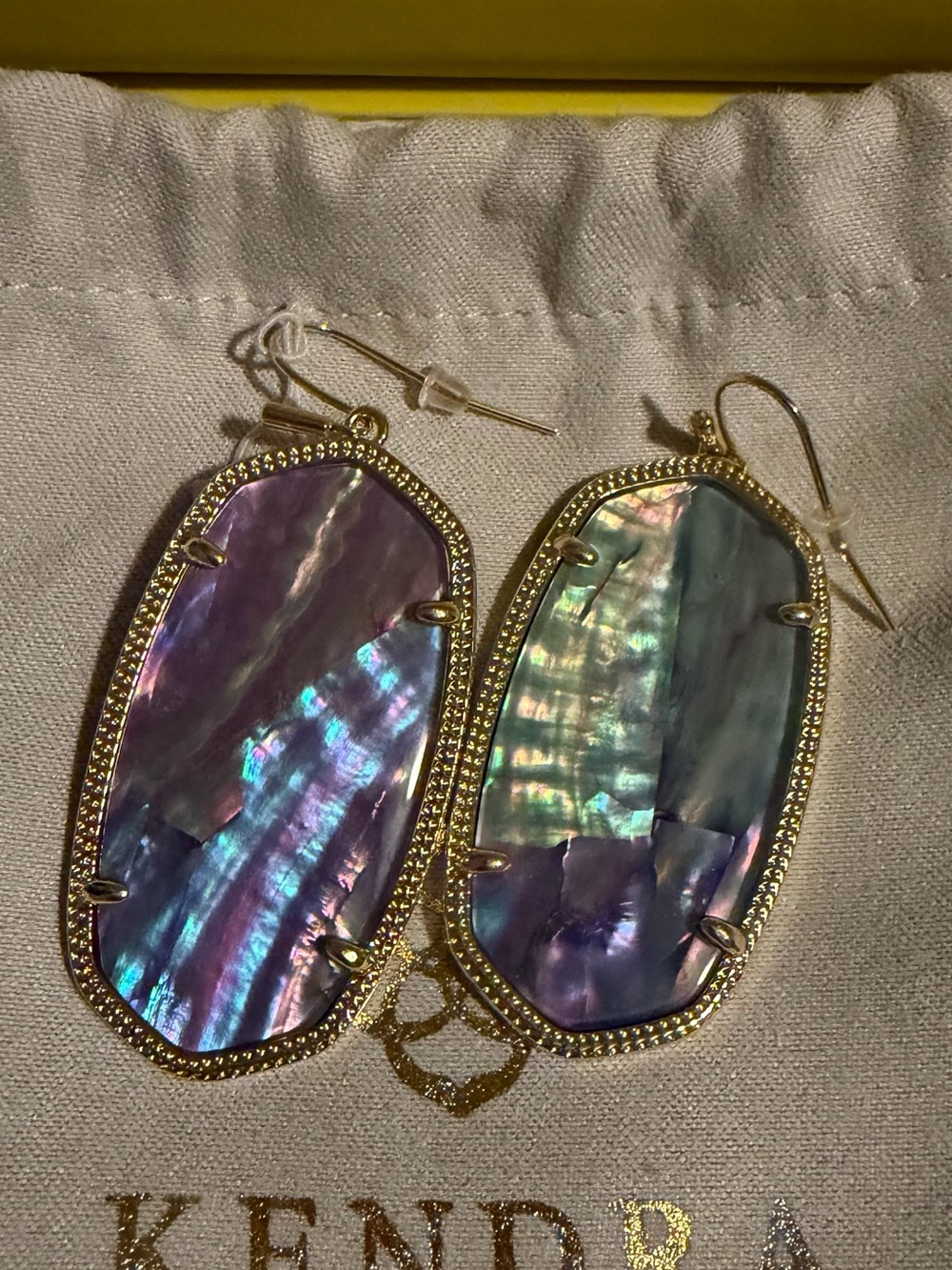NWT - Kendra Scott Elle Gold Drop Earrings